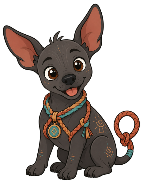 Illustration of Mecatito, Mecatl's mascot.